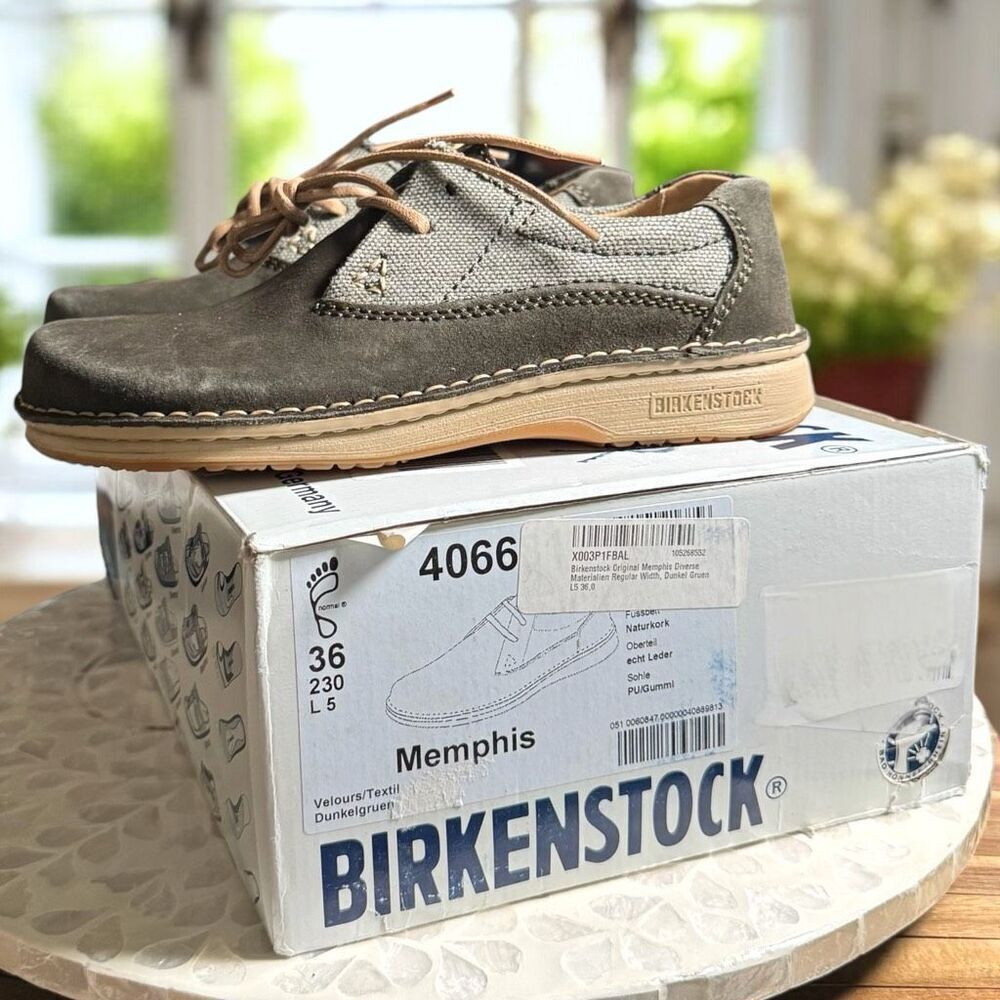 Birkenstock Memphis Lace-Up Leather Suede Oxford Boot EU 36 Regular Fit – New in - Picture 5 of 11